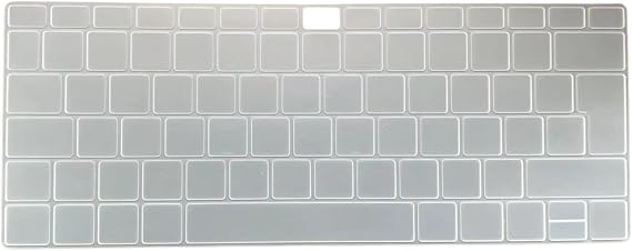 Huawei MateBook 14 / D14 / D15 / 16 Uyumlu Silikon Klavye Koruyucu – Şeffaf Yazısız Tasarım, Türkçe Q ve UK ISO (Ters L Enter) Klavye Düzeni Uyumlu, 2019–2023 Modeller Şeffaf