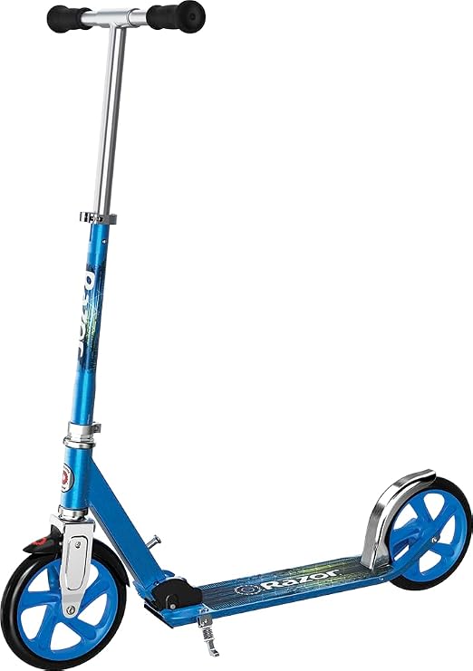 'Razor A5 Lux Kick Scooter - Large 8'' Wheels, Foldable, Adjustable Handlebars, Lightweight, for Riders up to 220 lbs'