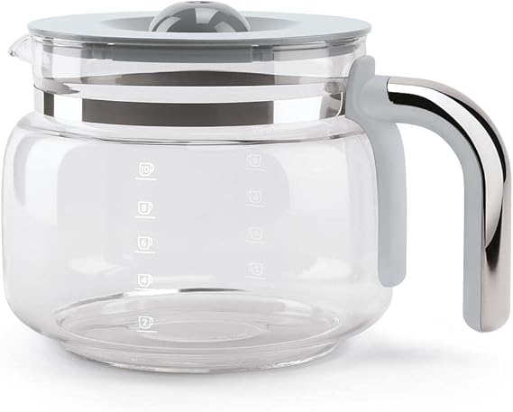 SMEG DCGC01 Glass Jug With Lid , 10 Cup Capacity For DCF02 Drip Coffee Machine