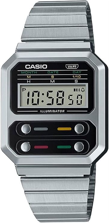 Casio A100WE-1ADF Kol Saati, Retro, Digital, Gri, Unisex