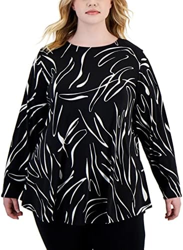 Womens Plus Size Printed Tunic