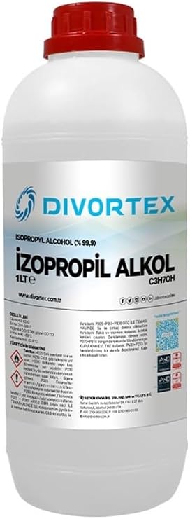 Divortex Ipa Izopropil Alkol C3H70H (% 99.9 Saflık) 1 LT.