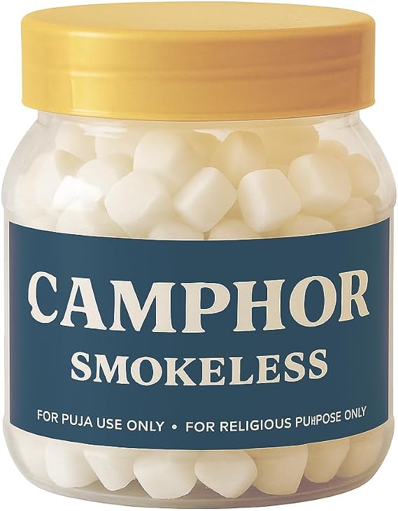 Camphor, Pure Kapoor for Pooja & Aarti, 100% Natural | For Religious Use Only