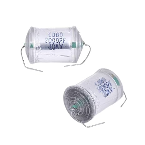 Acxico 2Pcs DC 2000pF 30KV High Voltage Condenser Capacitor for Generator