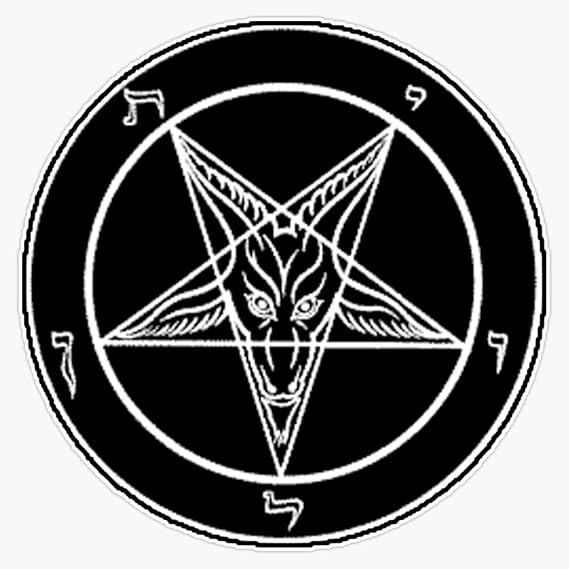Vision Signs Sigil of Baphomet, the official insignia of the Church of Satan. Bumper Sticker Vinyl Decal 5