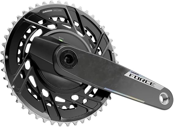 SRAM Force 2X Powermeter E1 Power Meter Crankset, Speed: 12, Spindle: | 28.99mm, BCD: Thread Mount, 46/33, DUB, 175mm,