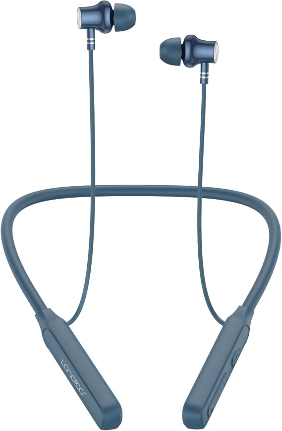 LANDIBO Neckband Bluetooth Headphones,V5.2 with Microphone, 35 Hours Playtime, in-Ear Bluetooth Neckband Headphones,IPX7 sweatproof deep bass is Used for Music Phone Sports. (Blue)