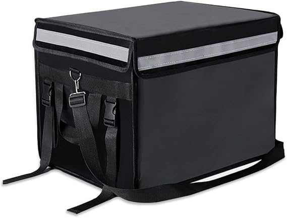 TooCust Insulated Bags For Food Delivery 16.5" x 11.4" x 11.8", Commercial Insulated Food Delivery Bag w/Divider, Waterproof & Foldable Catering Bag Food Deliveries, Delivery Pizza Bags 10 Inches