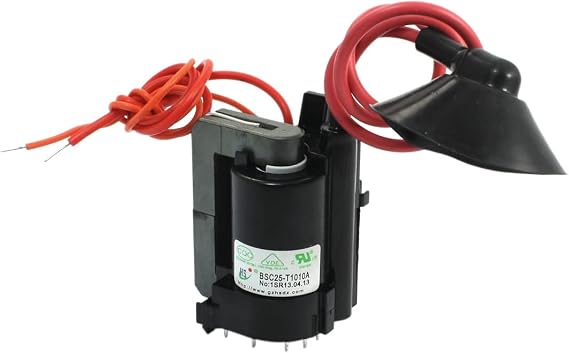 Ruilogod BSC25-T1010A Black Three Leads Flyback Transformer for Color TV, Multiple colors