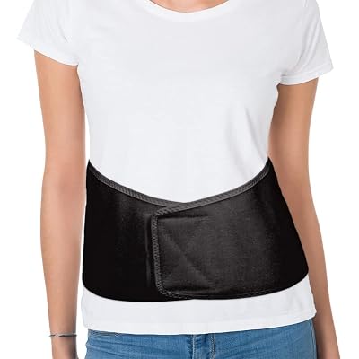 BodyMed Sure-FitTM Two-Pull Lumbosacral Support, Black, 3X-Large Lower Back Stabilizer Secure Lumbar Wrap to Support & Stabilize Core Muscles All-Day Support at Home, In the Office, Gym