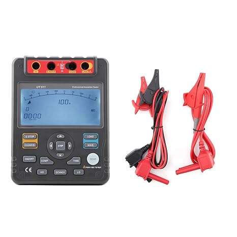 Unit UT511 Insulation Tester Insulation Tester Auto Range Digital Megohmmeter Low Meter Voltmeter Digital Meter LCD Backlight