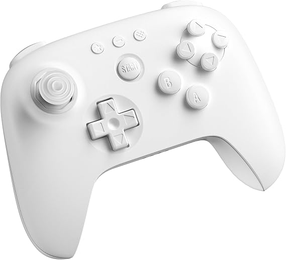 8Bitdo 64 Bluetooth コントローラー for Analogue 3D, Switch, Switch 2, Windows, Android White