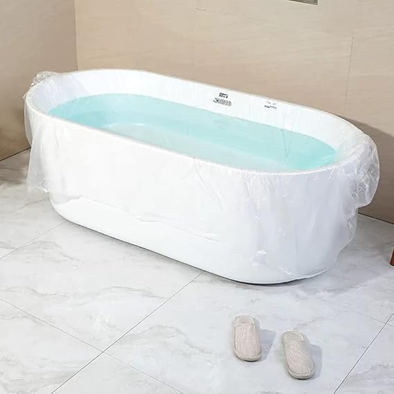 10 Pack Disposable Bathtub Cover Liner, 90x47 Inches