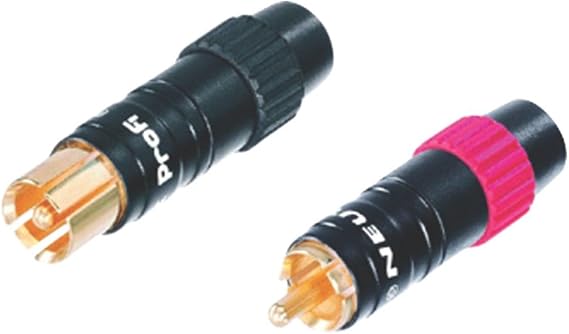 Neutrik NF2C-B/2 ProFi RCA Plug Pair