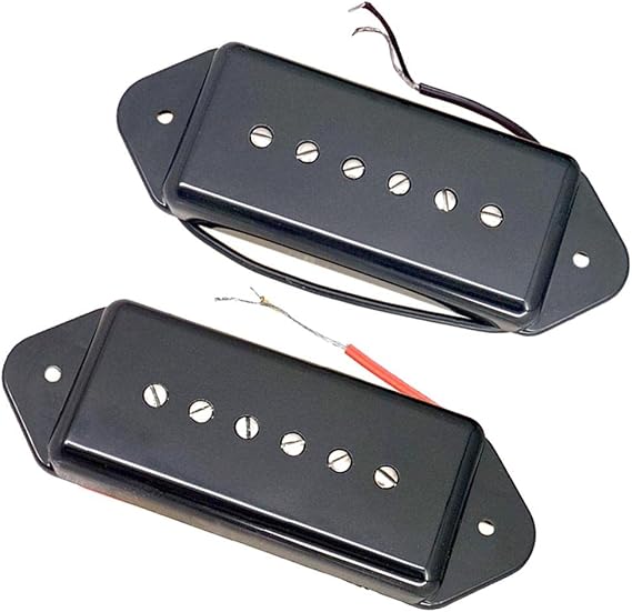 Premium P90 Guitar Pickup Set for Guitars, Black