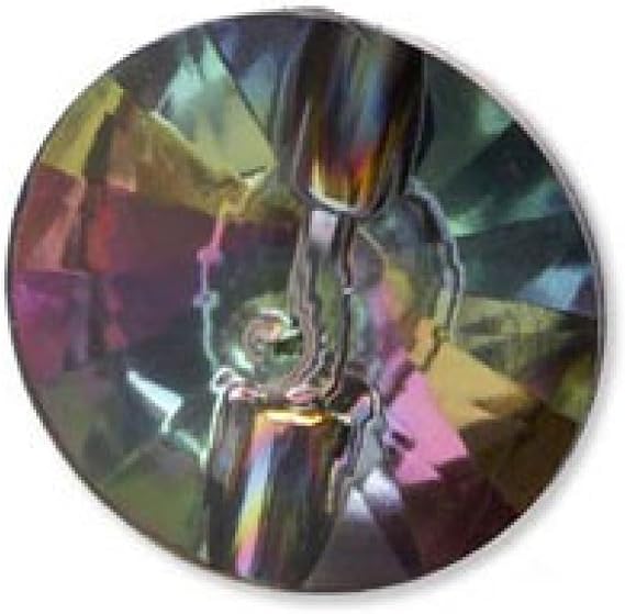 Impex Iridescent Faceted Buttons Iridescent Black - per button
