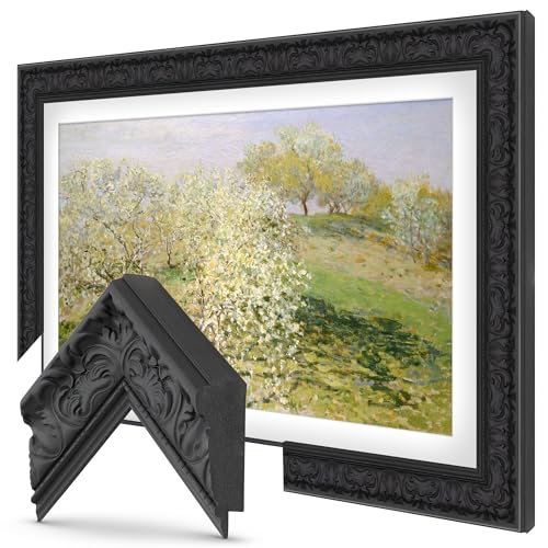 Tuscan Matte Black 65 Premiere Deco TV Frame - Compatible ONLY with Samsung The Frame TV and Pro TVs Fits 2021-2026, LS03A, LS03B,LS03C,LS03D,LS03FA,LS03FW