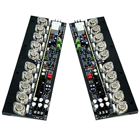 YJ E505 HiFi AMP Gold Sealed Tube Power Amplifier Board Adjustable Class A High-Power (1 Pair)