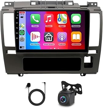 9 inch Car Stereo Radio for Nissan Versa MK1 2007-2011 with Wireless Carplay Android 14 Car Radio Receiver Touch Screen Stereo Double Din Radio GPS Navigation WiFi FM Backup Camera 2+32G
