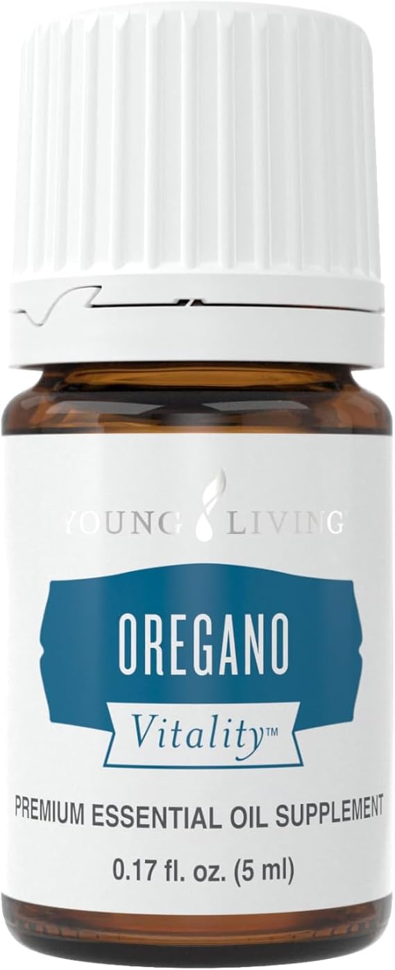 Vitality Oregano Essential Oil 5 ml by Young Living - Immune Support, Digestive-Cleansing, Antioxidants, Overall Wellness, Healthy Immune System, Cooking Essential, Fresh Herbal Note