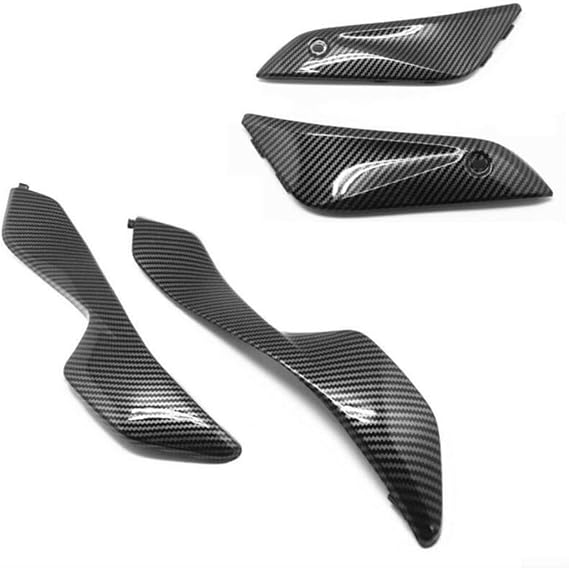 Panel Fairing, 4 Pieces Tank Side Cover Carbon Fiber Look High Strength Direct Replacement Sporty Upgrade for Honda CBR1000RR 2004-2007