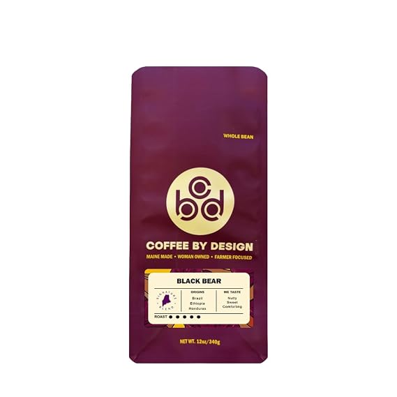 Black Bear Blend - Roasted by Coffee By Design - Freshly Ground Coffee - 12 Ounce Bag