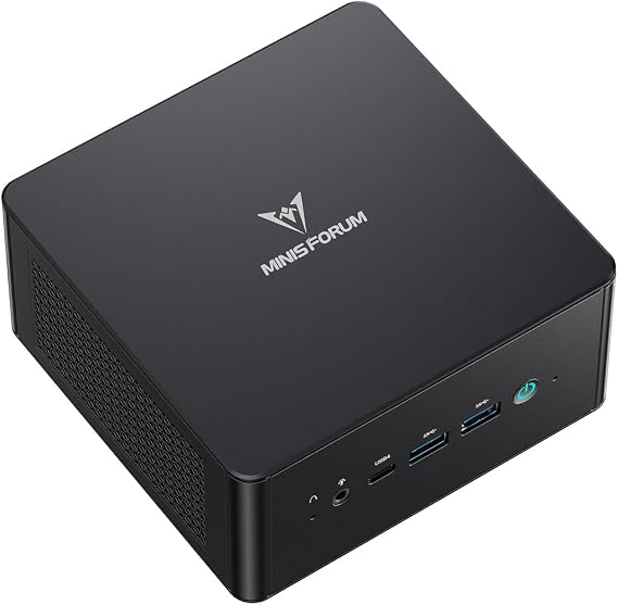 MINIS FORUM UM890 Pro Mini PC - AMD AI Ryzen 9 8945HS 8 C/16 T Radeon 780M GPU 32GB DDR5 RAM 1TB M.2 SSD HDMI 2.1 DP 1.4 2xUSB4 4xUSB3.2 Oculink 2xRJ45 2.5G Wi-Fi 6E &amp; BT 5 .2