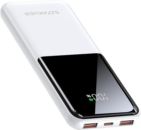 Portable Charger,Slim 10000mAh Power Bank,22.5W USB-C Fast Charging Battery Pack Compatible with iPhone 17/16/15/14/13/12 Pro Samsung Galaxy, iPad,