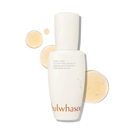 Sulwhasoo First Care Activating Serum Targets Visible Fine Lines, Dryness & Dullness | Preventative Anti-Aging Serum with 500-Hour Aged Ginseng, Korean Herb Extract & Vitamin C | Korean Skincare