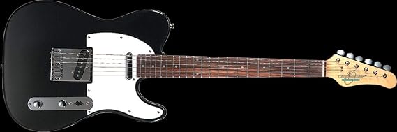 Oscar Schmidt 6 String Single Cutaway Electric Guitar, Black (OS-LT-BK-A)