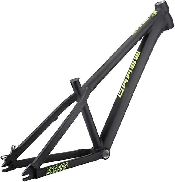Mountain Bikes Hardtail Frame 26erx12.9'' DJ/4X Aluminum Alloy Rigid Disc Brake Dirt Jump Bike QR 135mm(Black)