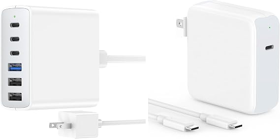 10ft 96W USB C Charger Bundle with 100W 6 Port Charging Station