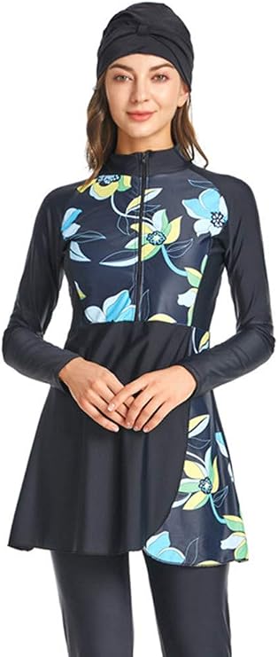 Muslim Swimsuits for Women Modest Islamic Swimwear Plus Size Burkini Hijab Bathing Suit