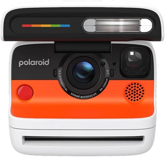 Polaroid Flip Instant Camera with Sonar Autofocus and Retro Design (White)