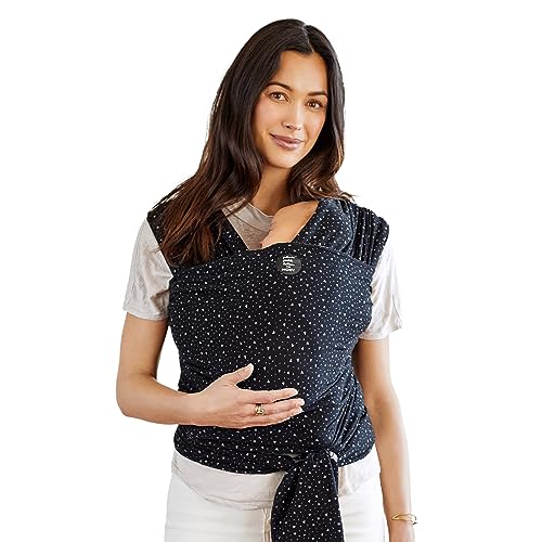 Moby Baby Wrap Carrier Classic by Petunia Pickle Bottom for Newborns to Toddlers 8-33lbs, Infant Sling Carrier, Lightweight & Hands Free Design, Adjustable for All Body Types Terrazzo Black