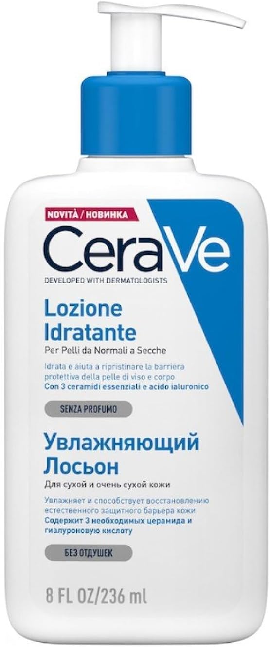 CeraVe-Nemlendirici Losyon Kuru Ciltler Seramid ve Hyalüronik Asit İçerikli Yüz Vücut 236ml 3337875597210