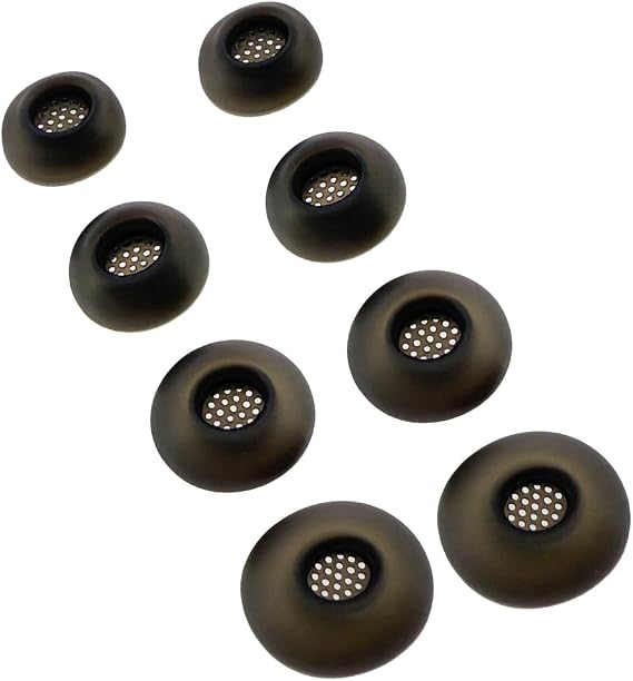 Replacement Eartips for Skullcandy Method 360/540 ANC Earbuds | Silicone Earpads, Upgrade with Dust Proof Filter, 4 Sizes with XS/S/M/L, 4 Pairs
