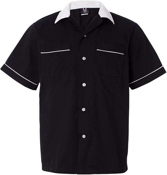 Hilton GM Legend Bowling Shirt S Black/ White