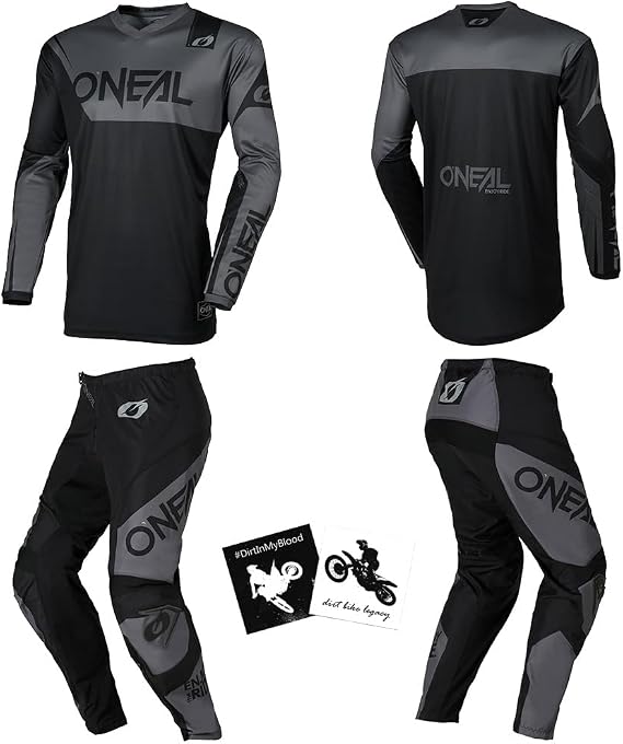 MX Outfit O'Neal Element Racewear Men Protective Pants Jersey motocross dirt bike off-road bundle combo set