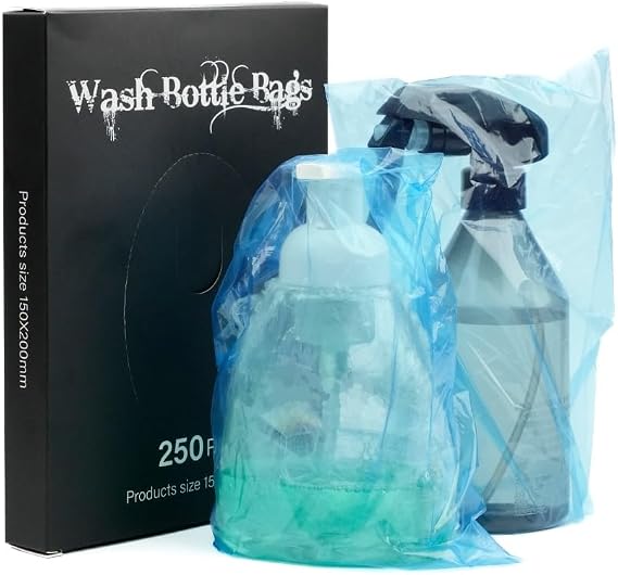 DGT tattoo Squeeze bottle Bags 250pcs Disposable For Tattoo Machine, Tattoo Kits, Tattoo Accessories 5.9 x 7.9 inches