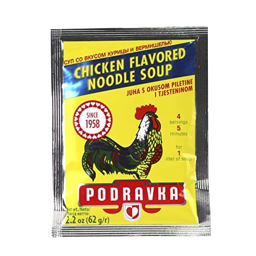 Podravka Chicken Flavored Noodle Soup - 2.2 Ounce 62 g