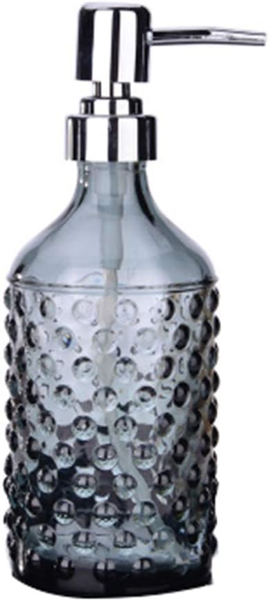 Soap Dispenser HFDIG Soap Bottle Glass | Shampoo Shower Gel Bottle Bottle 300ml | Gray, Transparent, Blue
