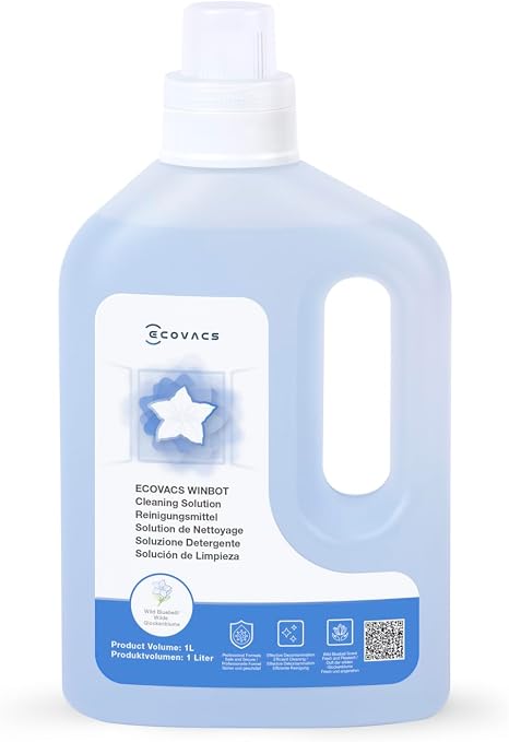 ECOVACS 1L Cleaning Solution for Winbot W1 Pro W2 W2 OMNI W2 Pro W2 Pro OMNI Winbot Mini W2S W2S OMNI Window Cleaning Robot Original Accessories