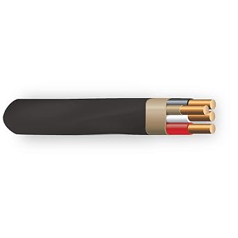 12 8/3 Black Stranded CU SIMpull NM-B Wire