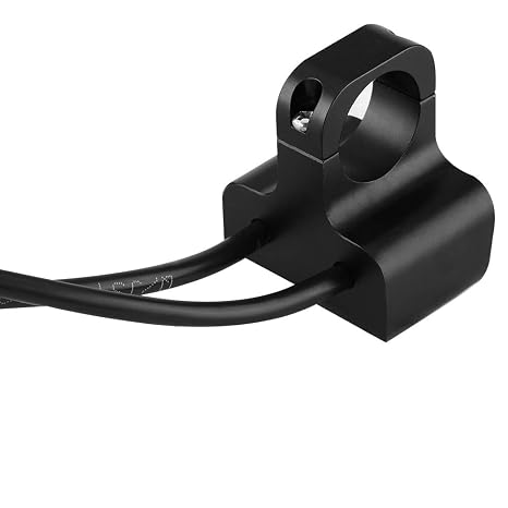 Universal Motorcycle Switch, CNC Aluminum Alloy Motorcycle Handlebar 1inch 25mm Headlight Spotlight Dual Switch Handlebar Control Switch Motorbike Light Switches