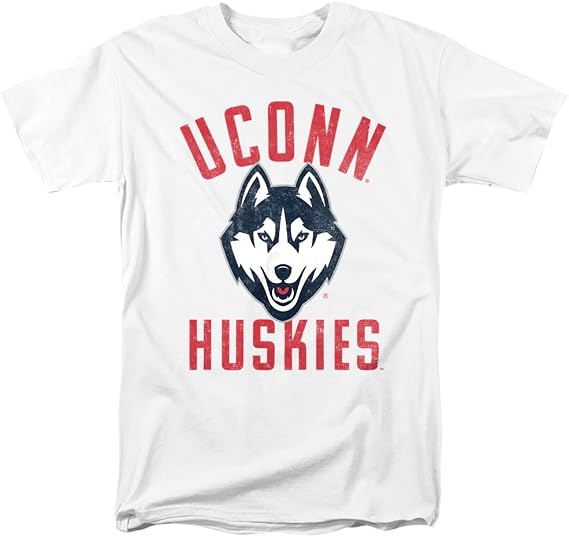 University of Connecticut Official Huskies Logo Unisex Adult T Shirt