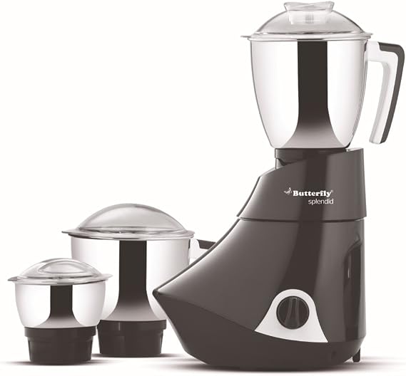 Butterfly 6311 Splendid Mixer 750W Grinder/Blender, Plastic, Stainless Steel, 750 W, Grey