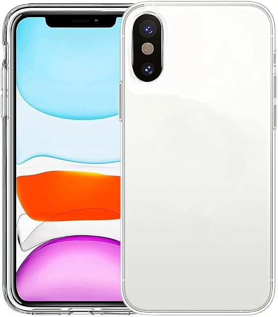 İPhone X-XS İle Uyumlu Yüksek Kalite Özel Tasarım Şeffaf Telefon Kılıfı SZR01