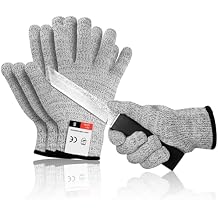 Cut Resistant Gloves, Level 5 Protection, Food Grade Safety Gloves for Mandolin Slicing, Multiple Sizes
