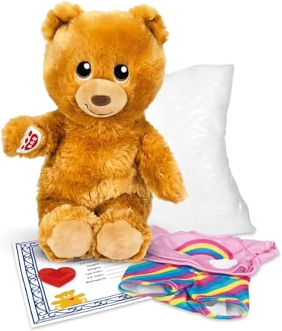 Casdon Build-A-Bear Furtastic Bear & Outfit Set, Light Brown, Ages 3+